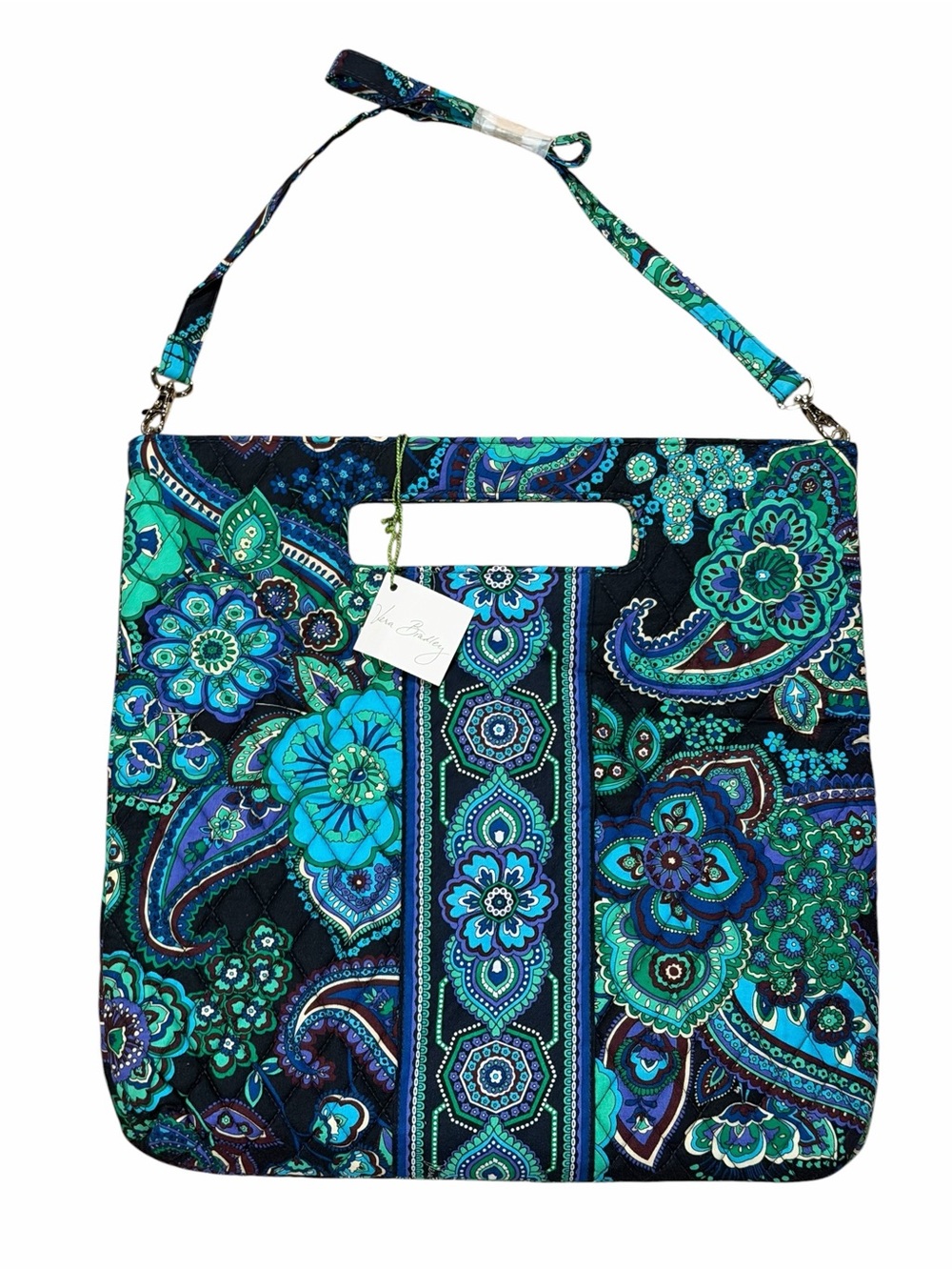 Vera Bradley Quilted Tote Blue Rhapsody Paisley 2009 Holiday